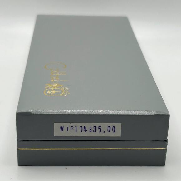 Vintage COLIBRI Brown Tan Lacquer w/ Gold Trim Ballpoint Pen and case - Picture 6 of 6